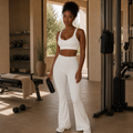 Lane Performance Flare Pant — Latte